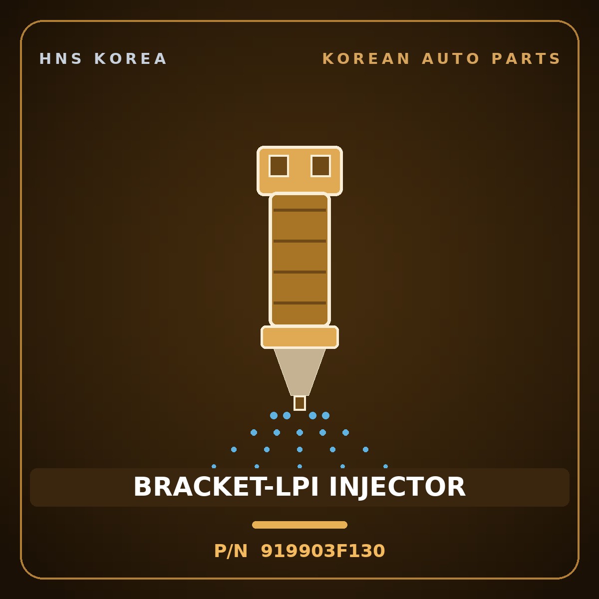 Genuine Mobis BRACKET-LPI INJECTOR 919903F130 for Grandeur 1999 HNS Parts Korea