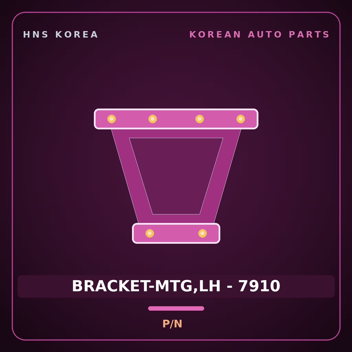 Genuine Mobis BRACKET-MTG,LH - 7910  for Sonata 2006 HNS Parts Korea