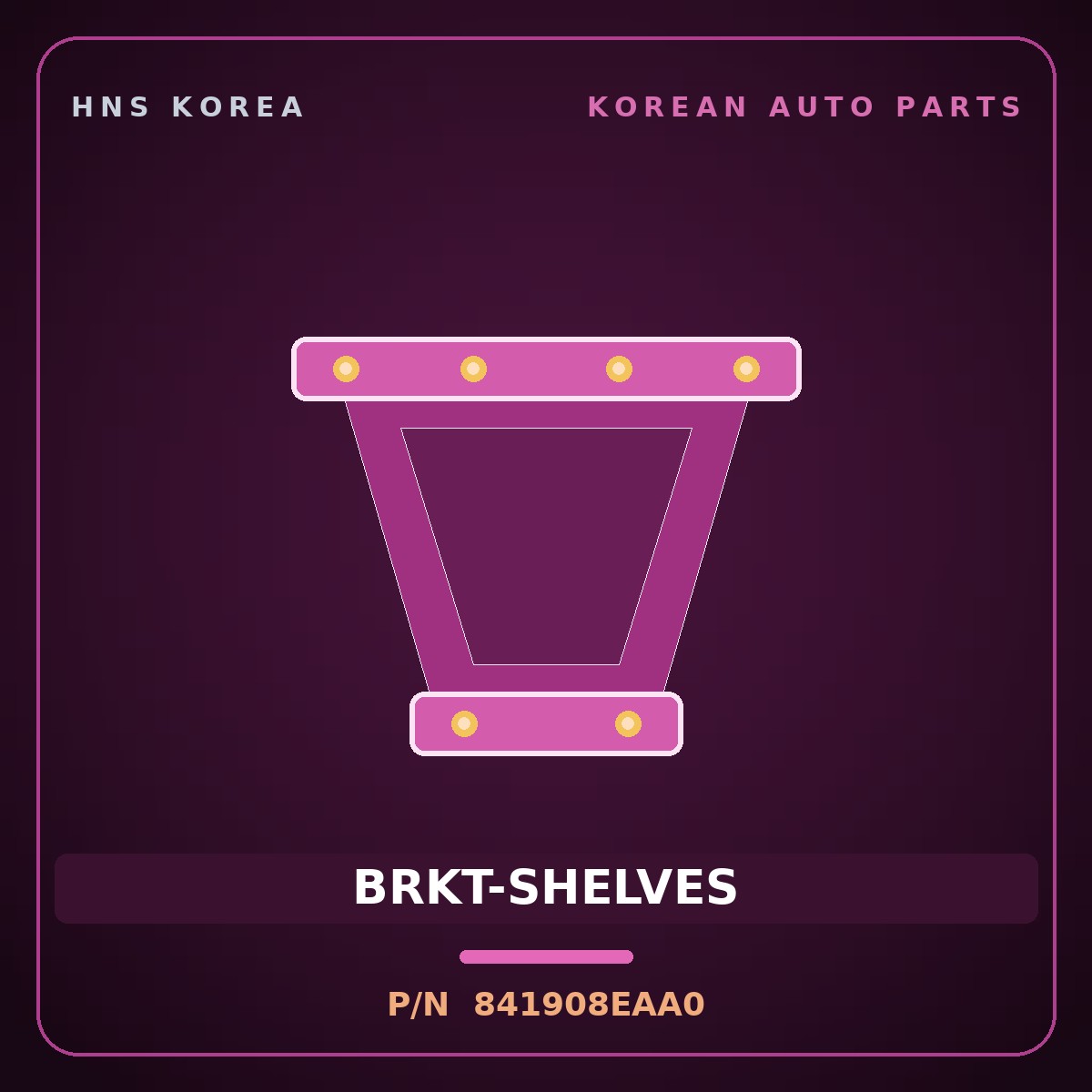 Genuine Mobis BRKT-SHELVES 841908EAA0 for Universe 2019 HNS Parts Korea
