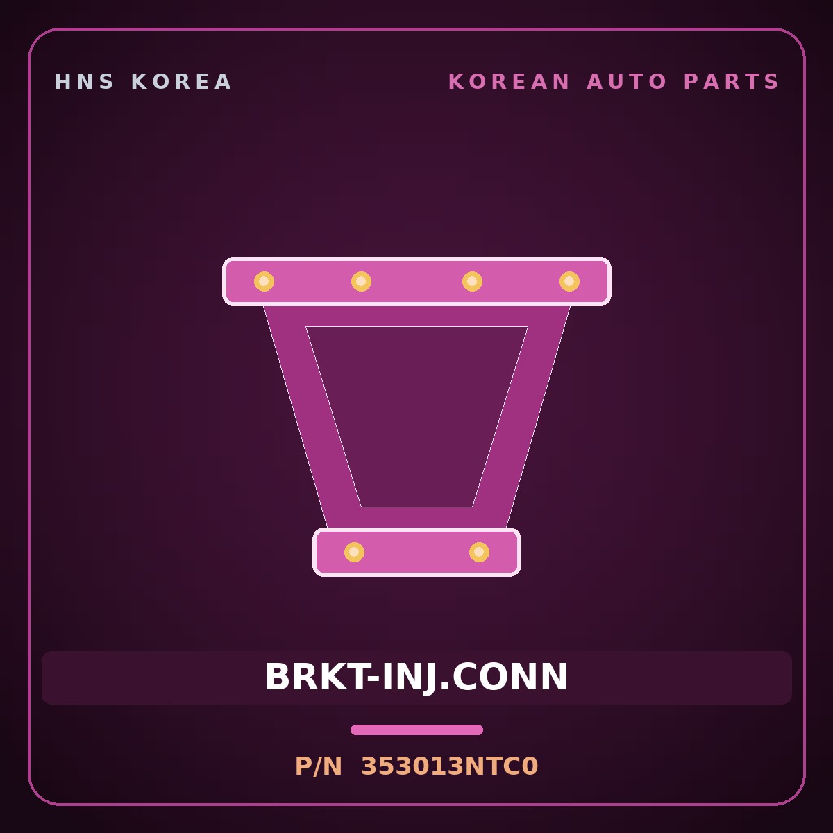 Genuine Mobis BRKT-INJ.CONN 353013NTC0 for G80 2020 HNS Parts Korea