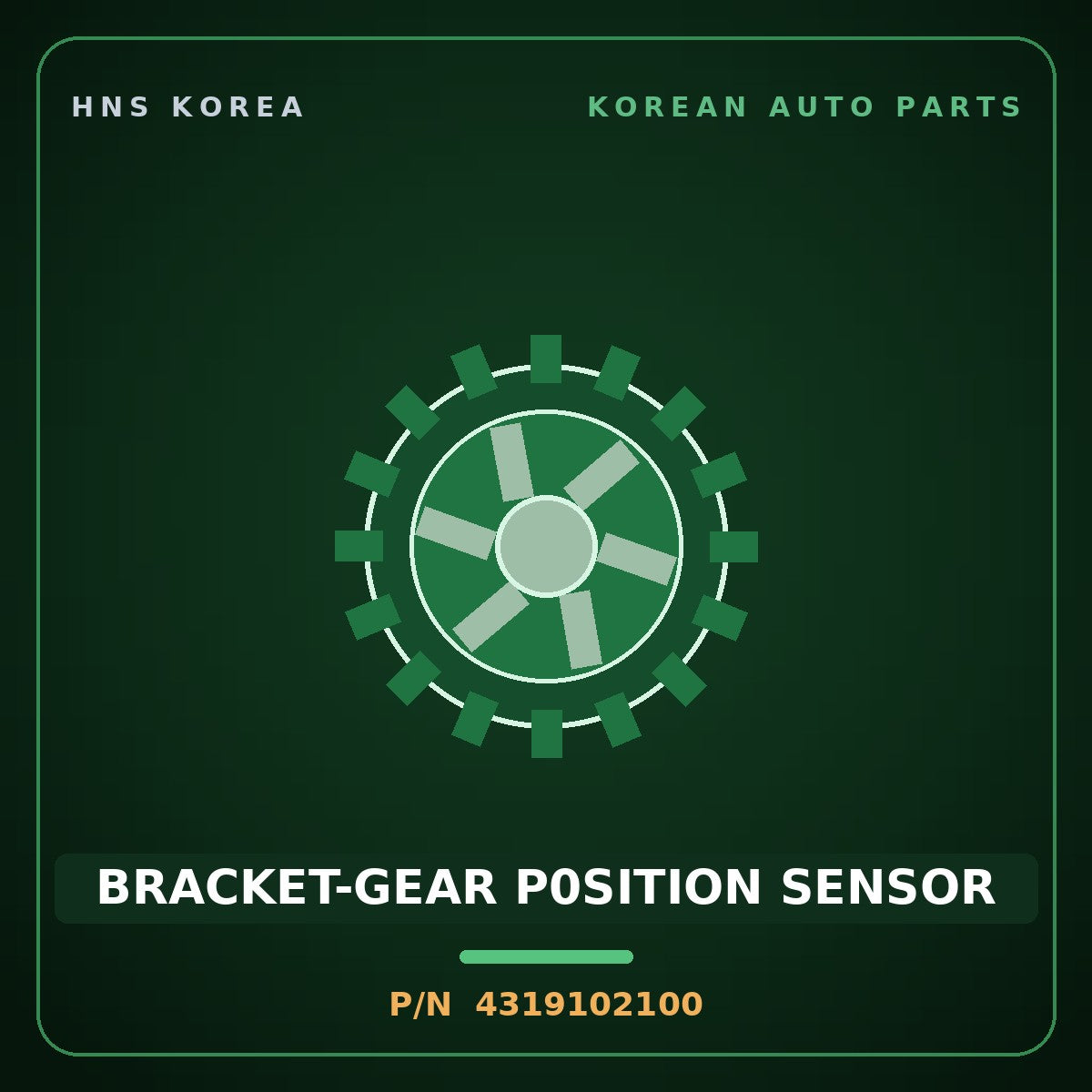 Genuine Mobis BRACKET-GEAR P0SITION SENSOR 4319102100 for Atos 1998 HNS Parts Korea