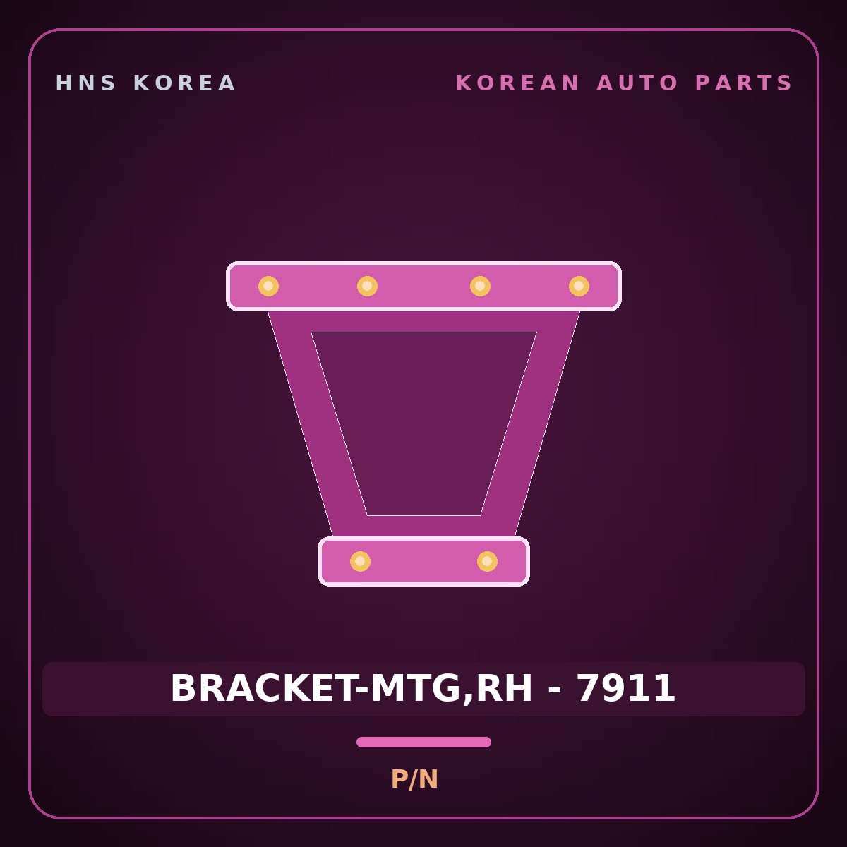 Genuine Mobis BRACKET-MTG,RH - 7911  for Sonata 2006 HNS Parts Korea