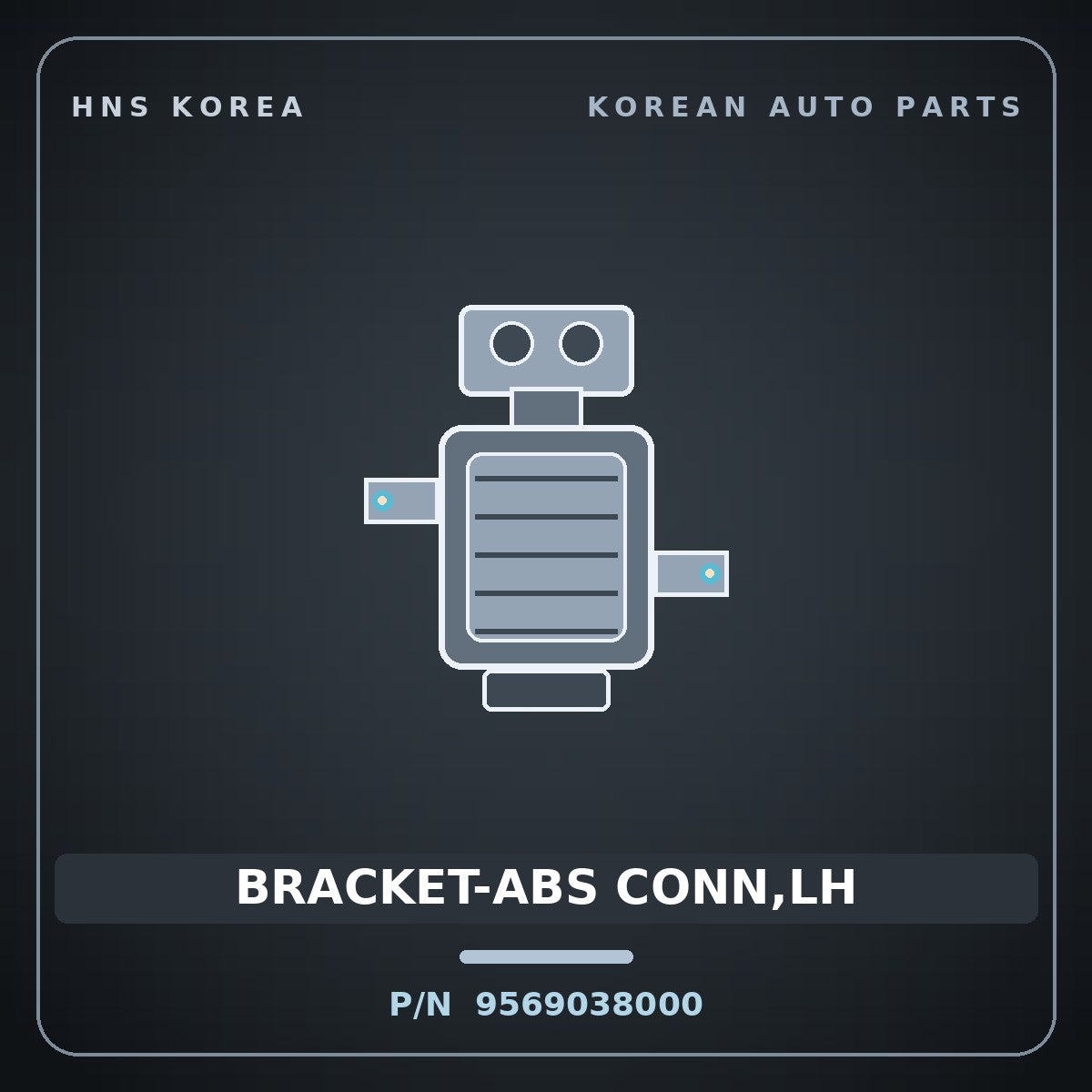 Genuine Mobis BRACKET-ABS CONN,LH 9569038000 for Grandeur 1999 HNS Parts Korea