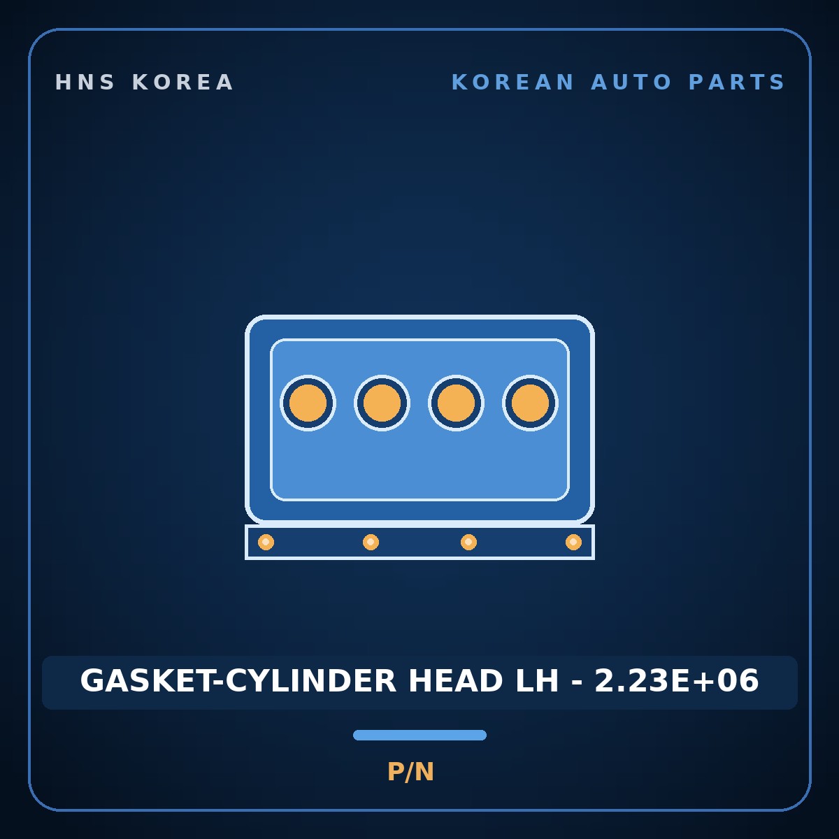 Genuine Mobis GASKET-CYLINDER HEAD LH - 2.23E+06  for Grandeur 2006 HNS Parts Korea