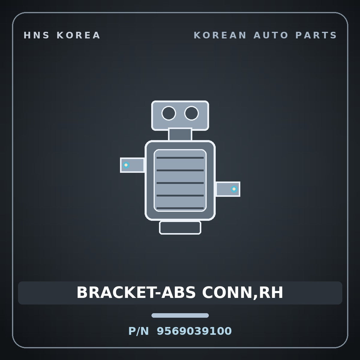 Genuine Mobis BRACKET-ABS CONN,RH 9569039100 for Grandeur 1999 HNS Parts Korea