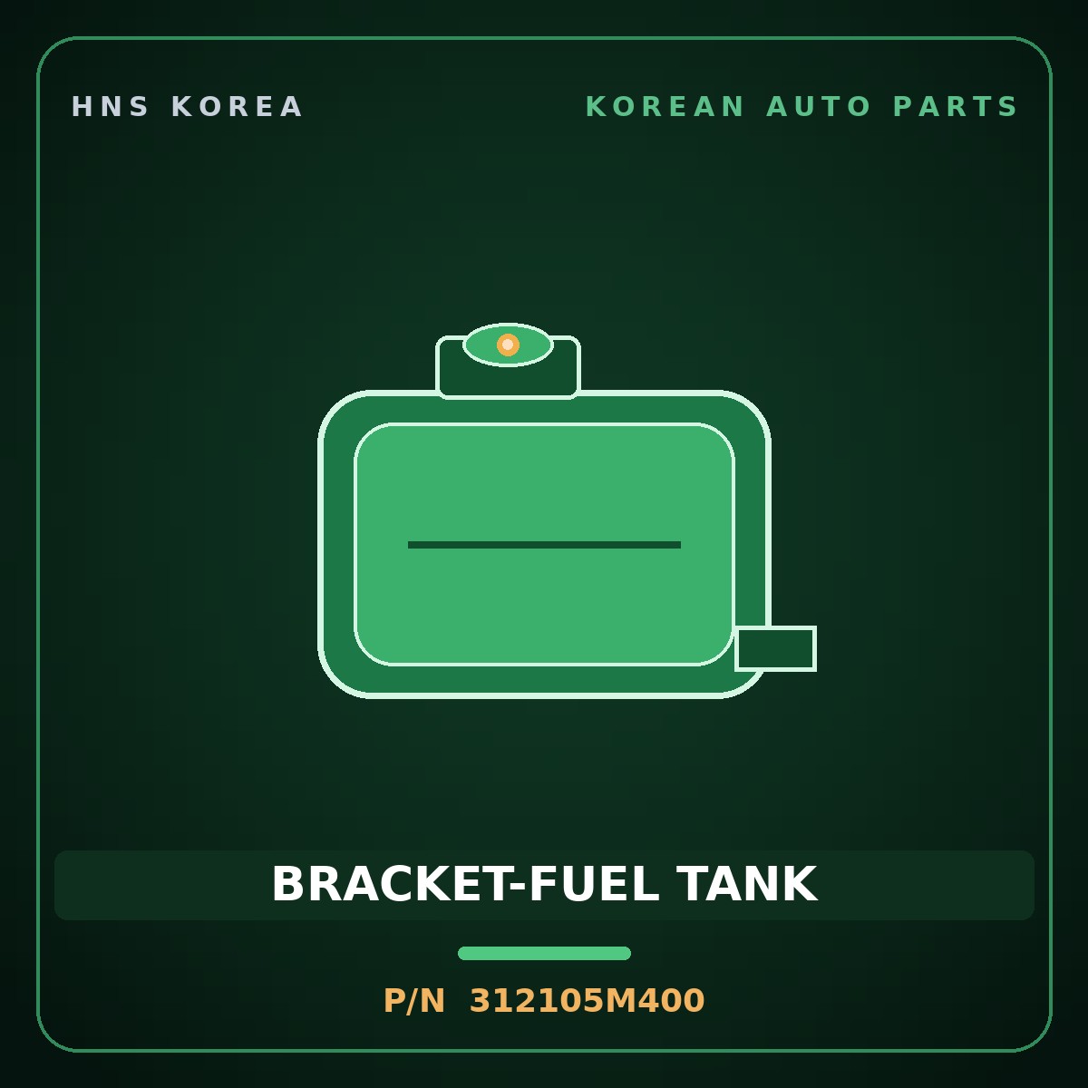 Genuine Mobis BRACKET-FUEL TANK 312105M400 for Mighty 2015 HNS Parts Korea