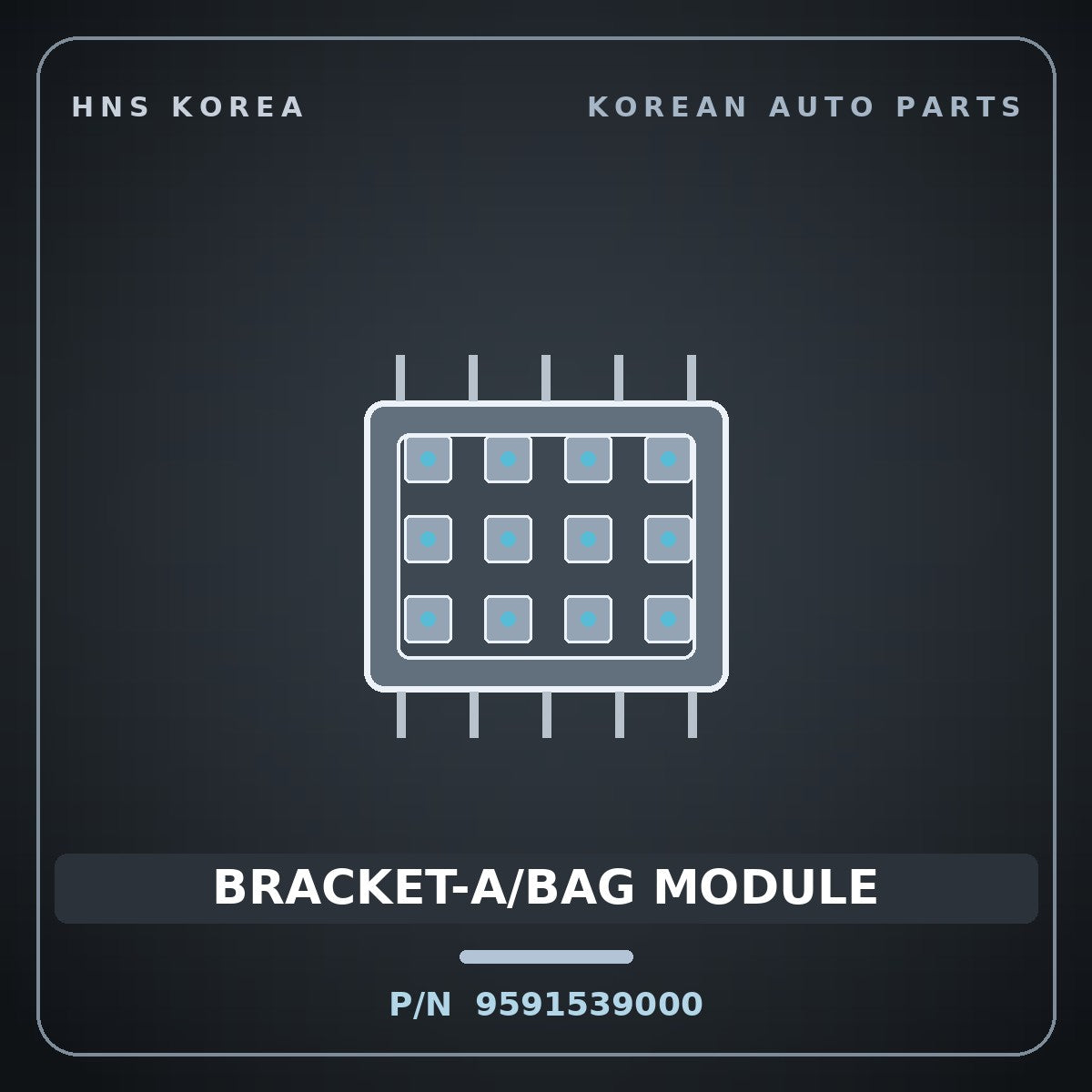 Genuine Mobis BRACKET-A/BAG MODULE 9591539000 for Grandeur 1999 HNS Parts Korea