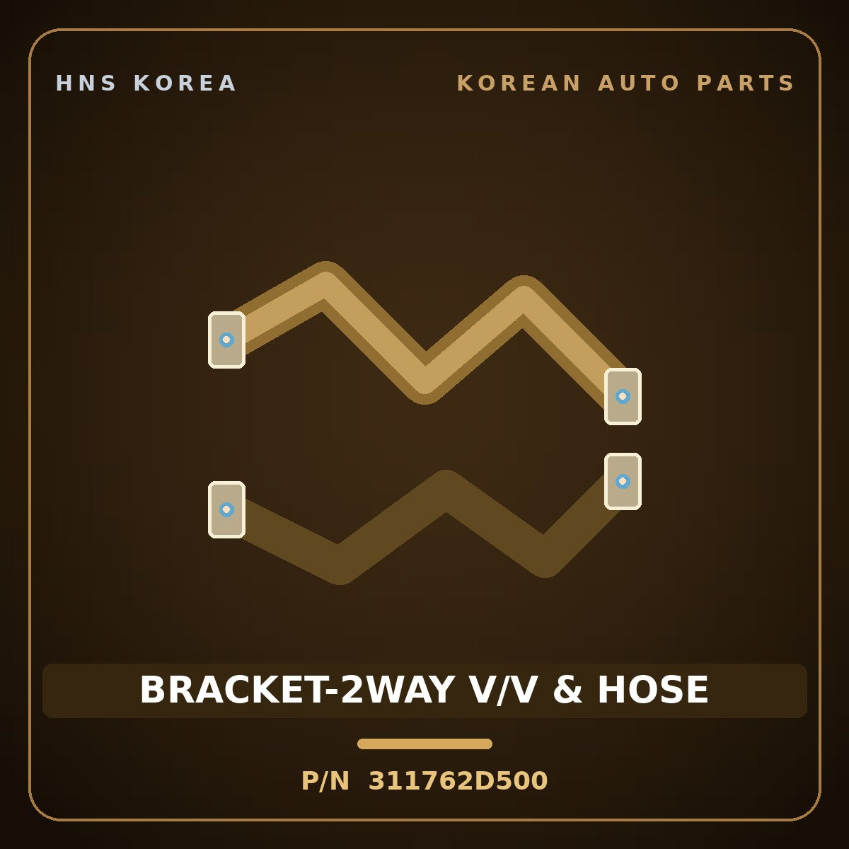 Genuine Mobis BRACKET-2WAY V/V & HOSE 311762D500 for Tuscani 2006 HNS Parts Korea