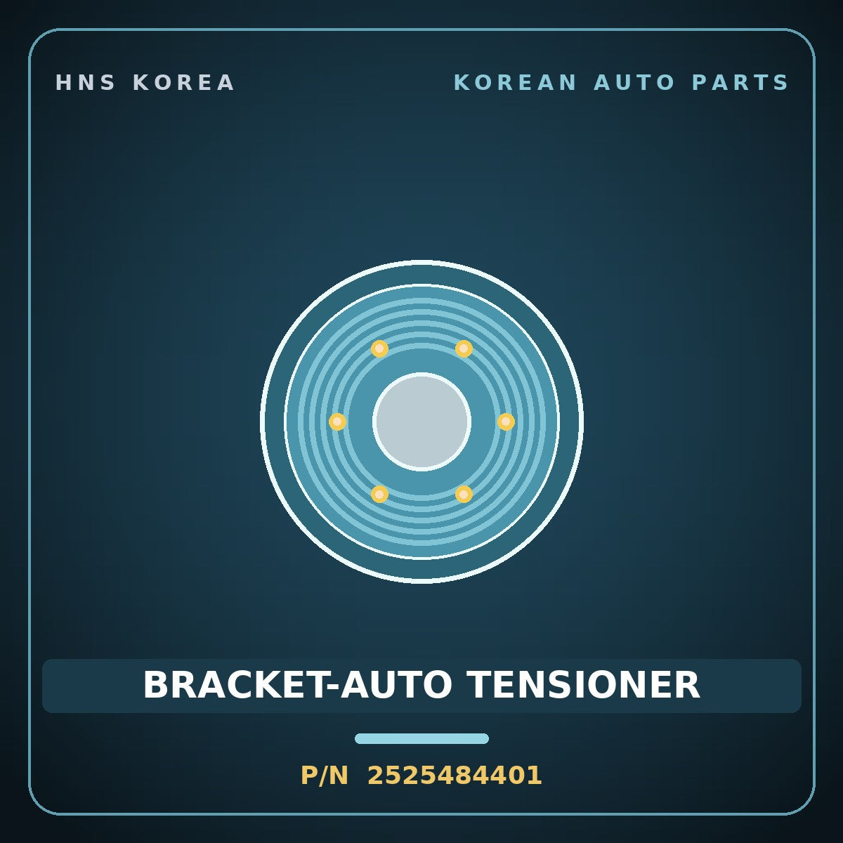 Genuine Mobis BRACKET-AUTO TENSIONER 2525484401 for Trago 2013 HNS Parts Korea