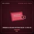 Genuine Mobis MIRROR & HOLDER-OUTSIDE RR,RH - 8.76E+95  for Sorento 2006 HNS Parts Korea