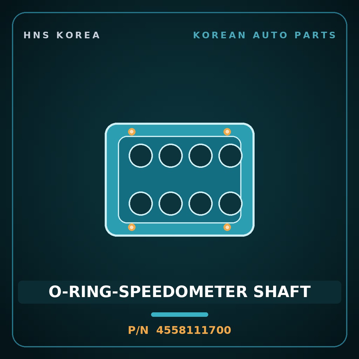 Genuine Mobis O-RING-SPEEDOMETER SHAFT 4558111700 for Grace 1995 HNS Parts Korea
