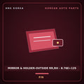 Genuine Mobis MIRROR & HOLDER-OUTSIDE RR,RH - 8.76E+125  for Sorento 2006 HNS Parts Korea