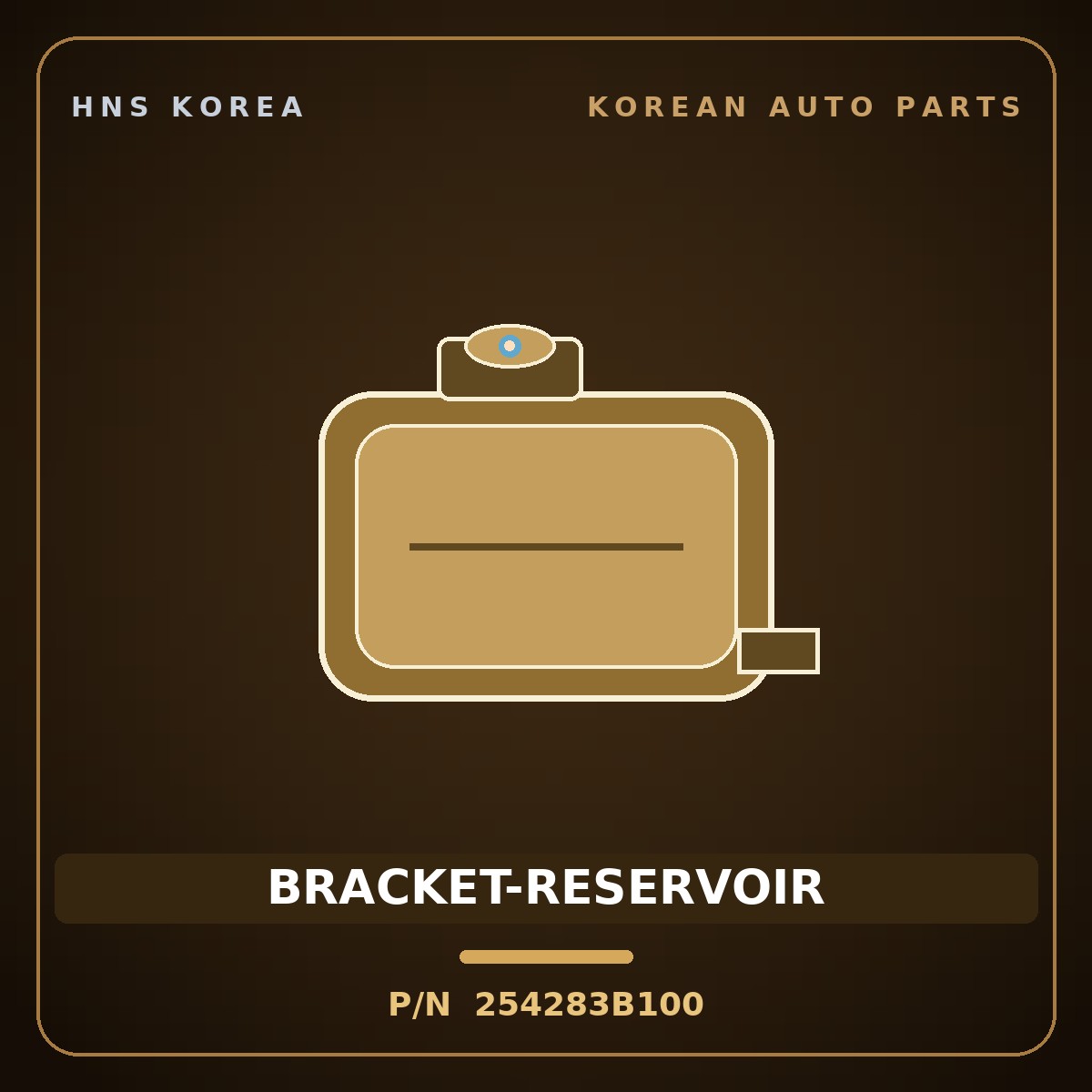 Genuine Mobis BRACKET-RESERVOIR 254283B100 for Equus 2006 HNS Parts Korea