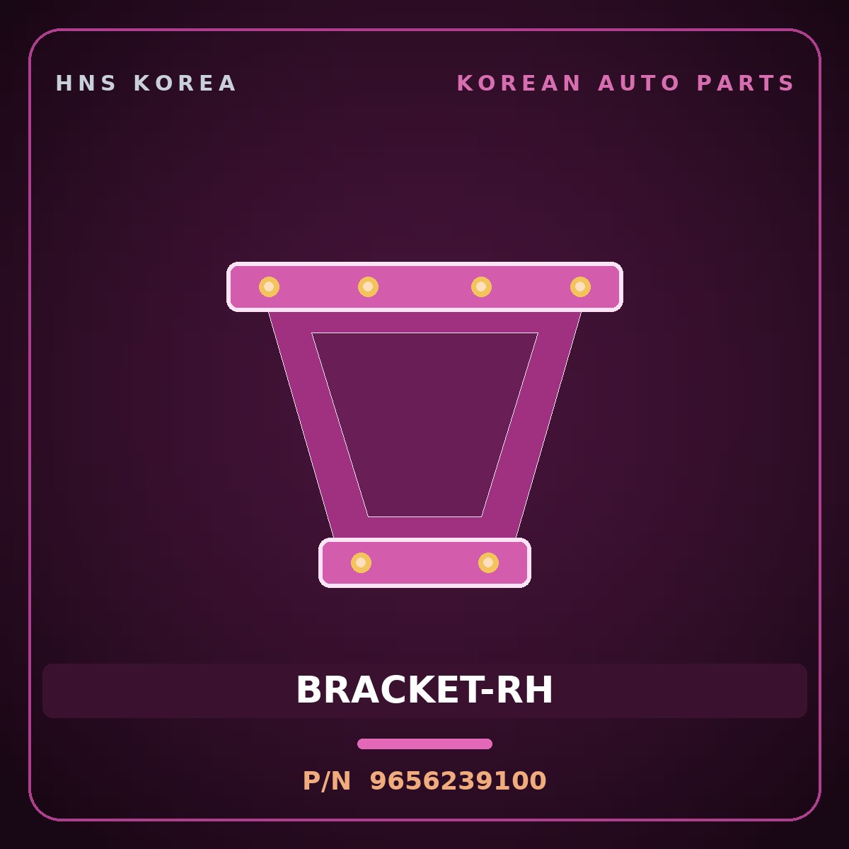 Genuine Mobis BRACKET-RH 9656239100 for Grandeur 1999 HNS Parts Korea