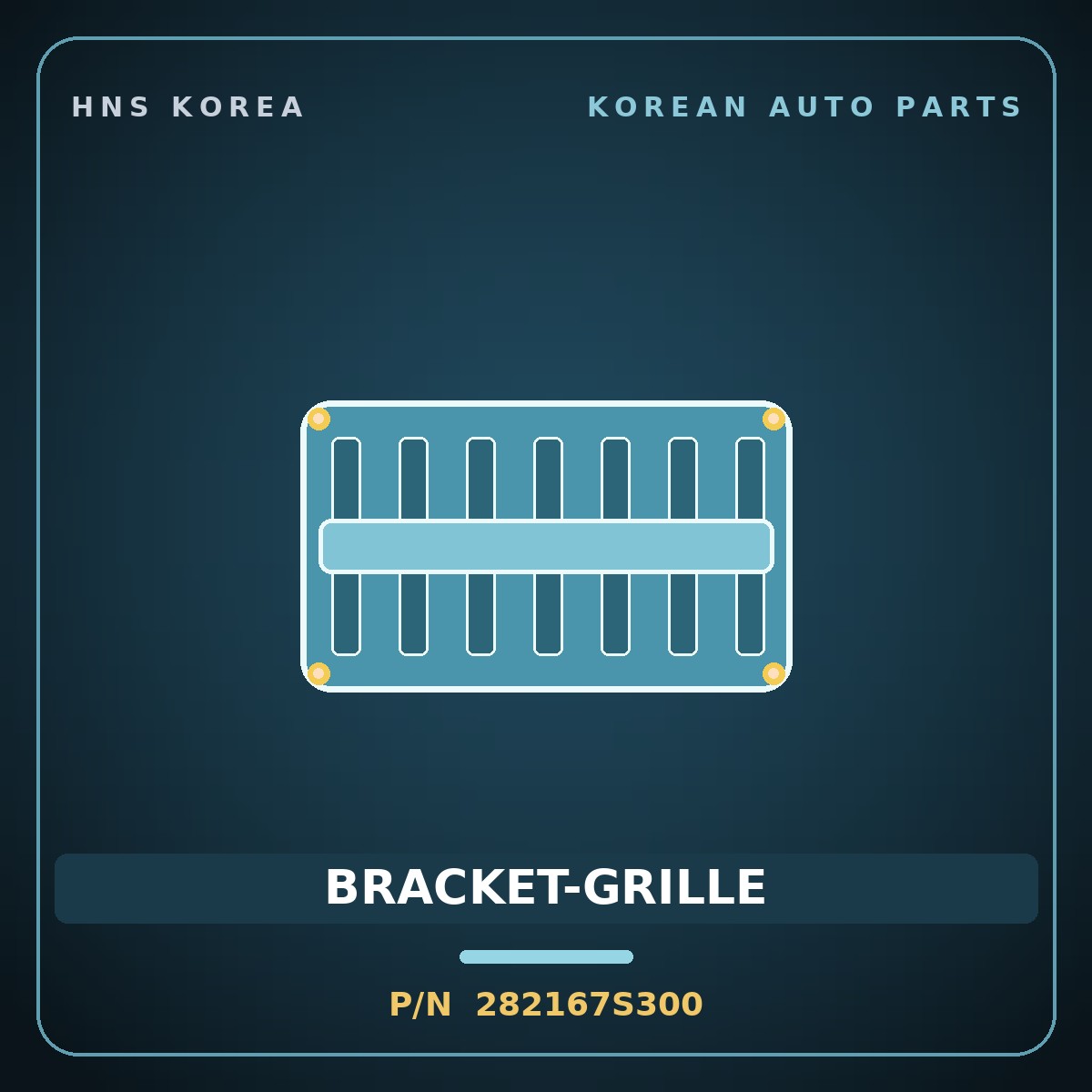 Genuine Mobis BRACKET-GRILLE 282167S300 for Trago 2013 HNS Parts Korea