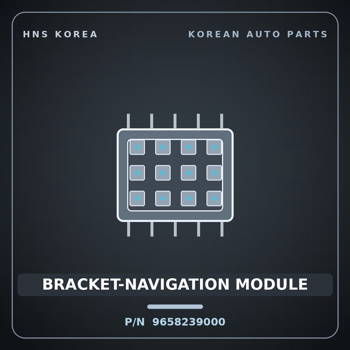 Genuine Mobis BRACKET-NAVIGATION MODULE 9658239000 for Grandeur 1999 HNS Parts Korea