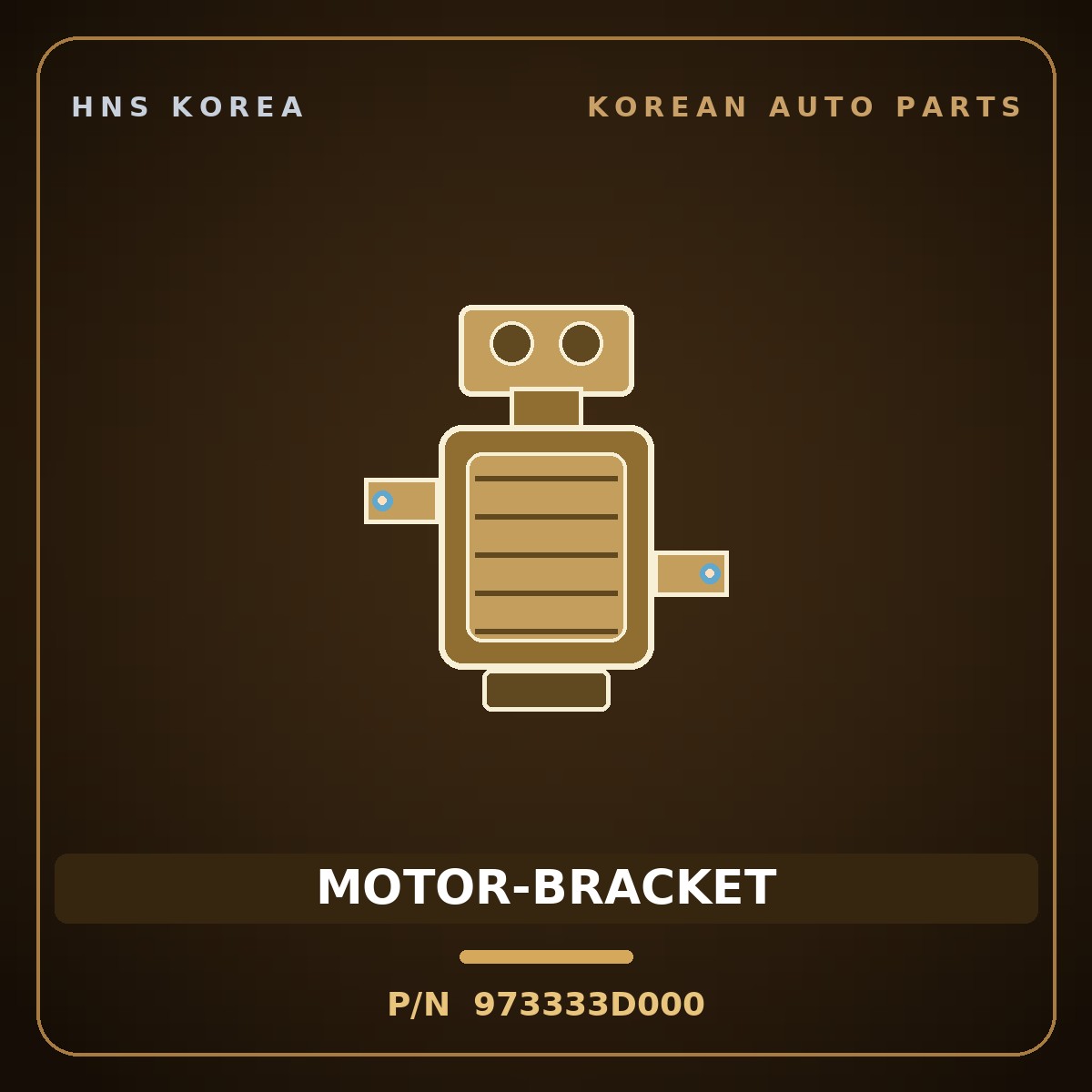 Genuine Mobis MOTOR-BRACKET 973333D000 for Grandeur 1999 HNS Parts Korea
