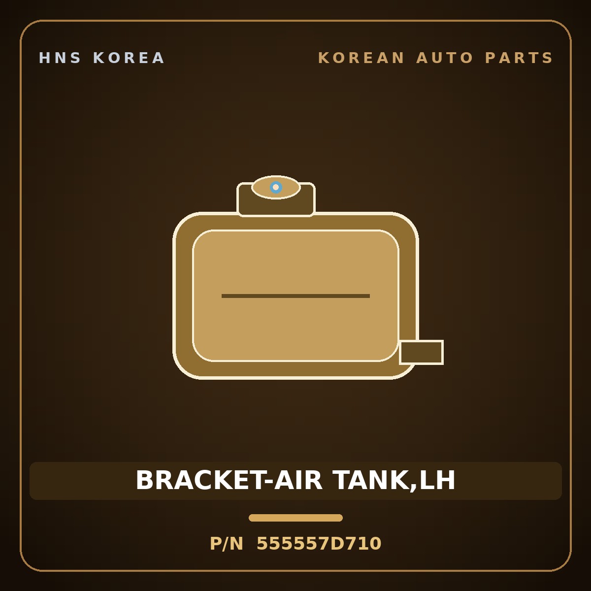 Genuine Mobis BRACKET-AIR TANK,LH 555557D710 for 11-Ton Truck 1998 HNS Parts Korea