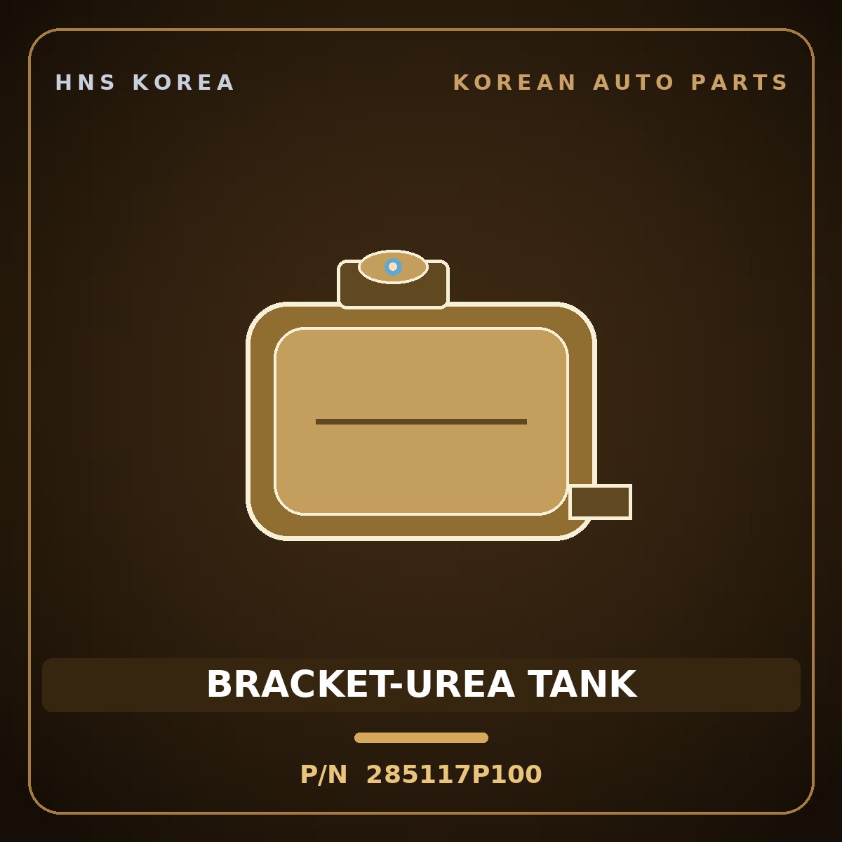 Genuine Mobis BRACKET-UREA TANK 285117P100 for Trago 2013 HNS Parts Korea