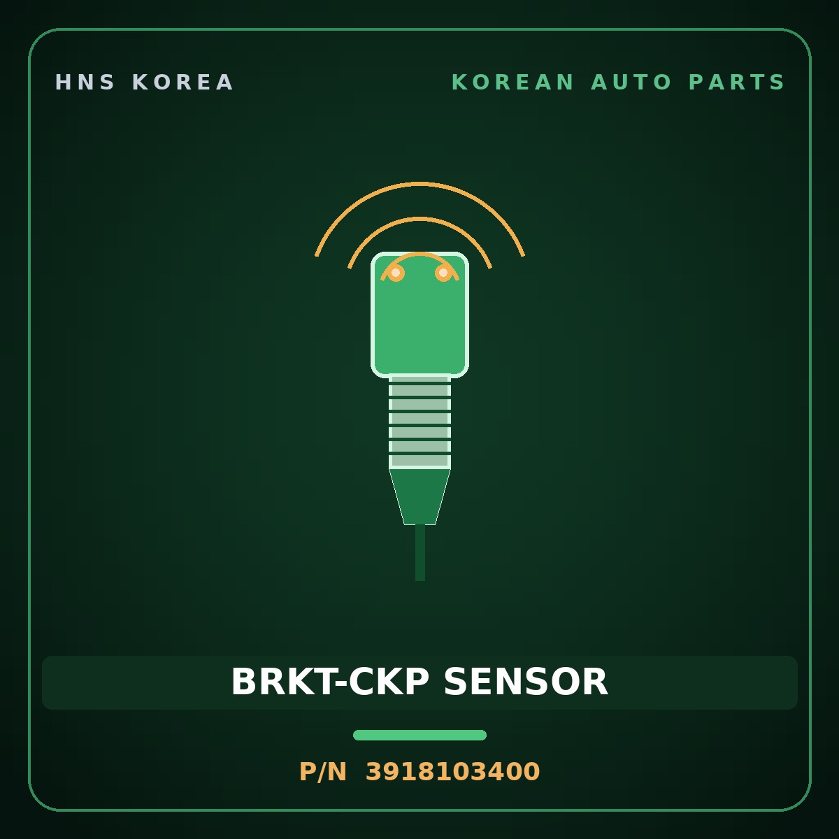 Genuine Mobis BRKT-CKP SENSOR 3918103400 for i30 2017 HNS Parts Korea