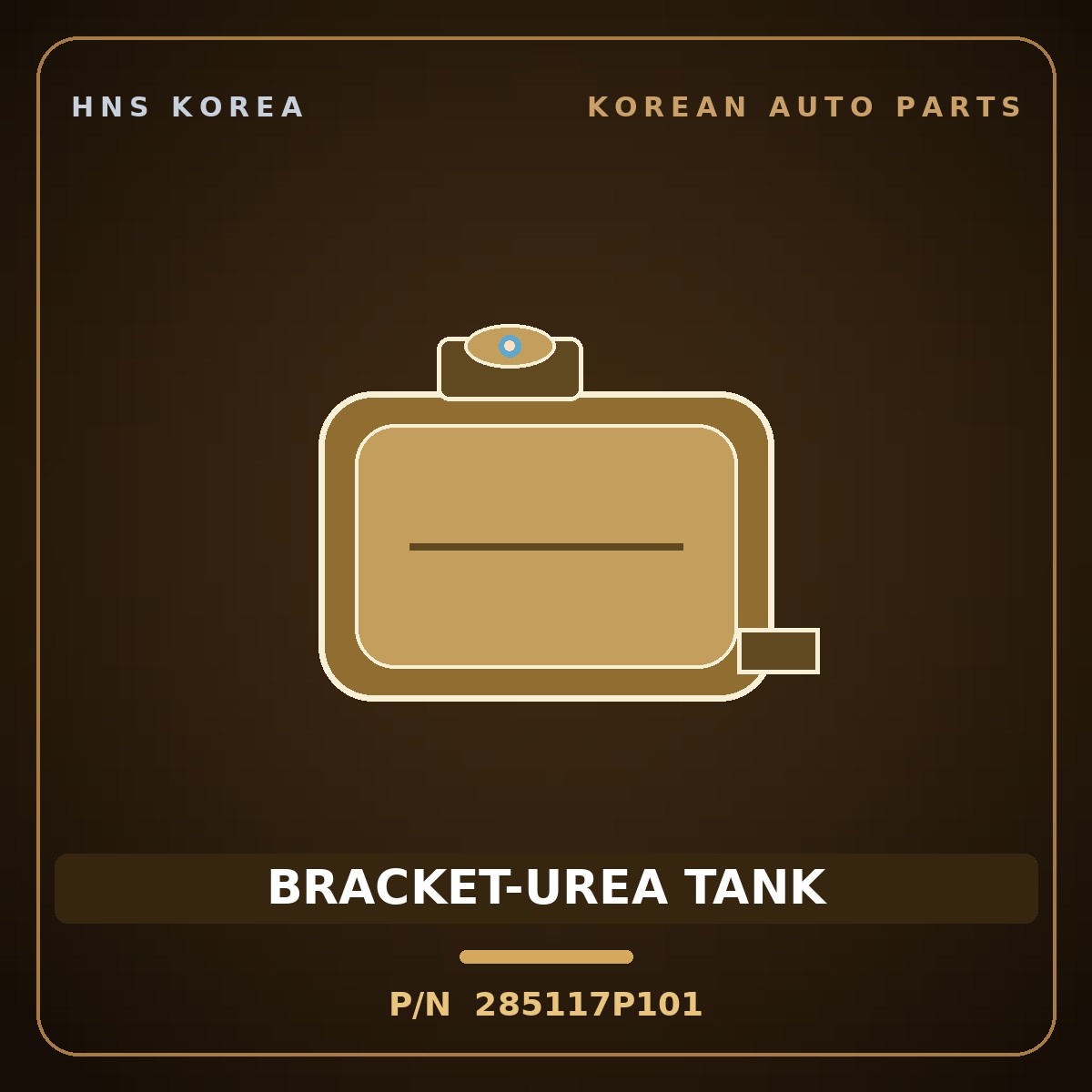 Genuine Mobis BRACKET-UREA TANK 285117P101 for Trago 2013 HNS Parts Korea