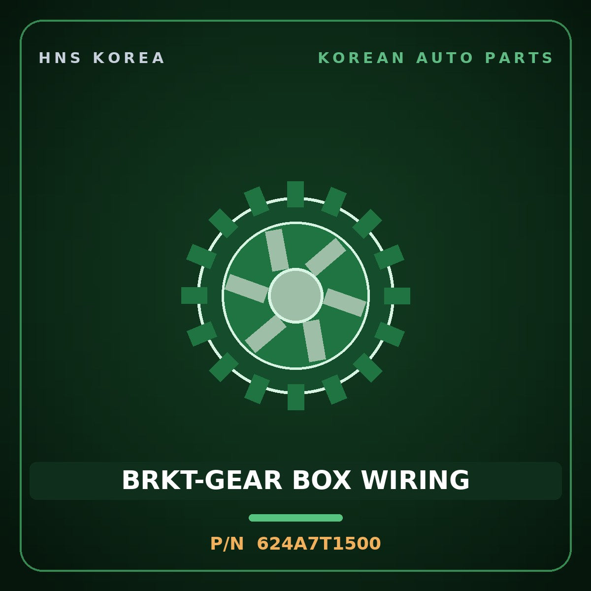 Genuine Mobis BRKT-GEAR BOX WIRING 624A7T1500 for G80 2020 HNS Parts Korea