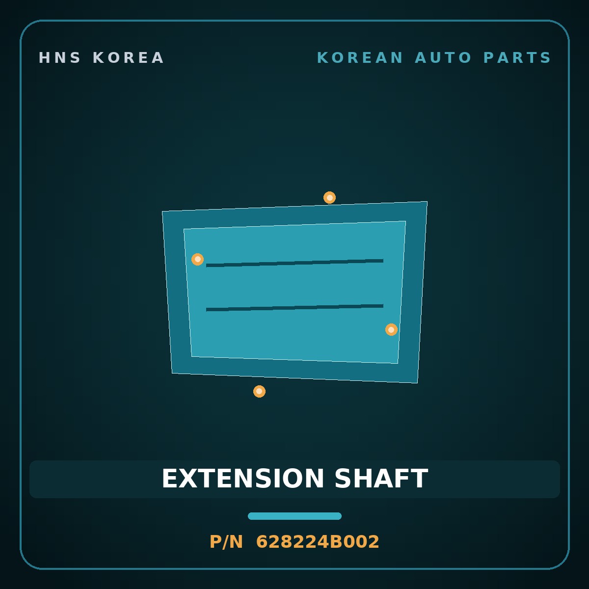 Genuine Mobis EXTENSION SHAFT 628224B002 for Porter 1996 HNS Parts Korea