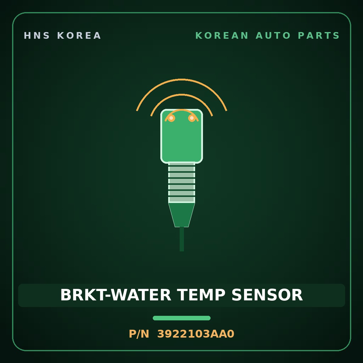 Genuine Mobis BRKT-WATER TEMP SENSOR 3922103AA0 for i30 2017 HNS Parts Korea