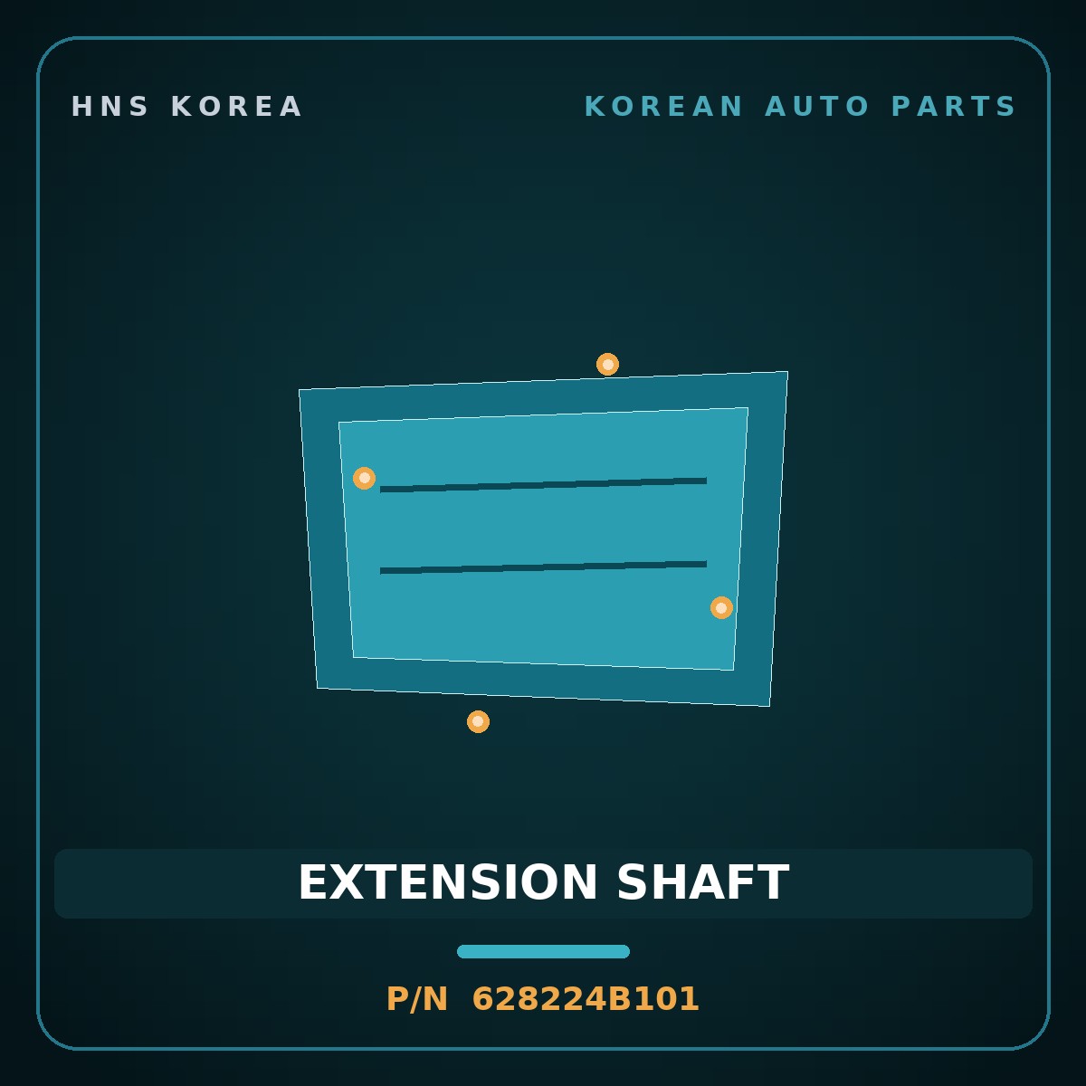 Genuine Mobis EXTENSION SHAFT 628224B101 for Porter 1996 HNS Parts Korea