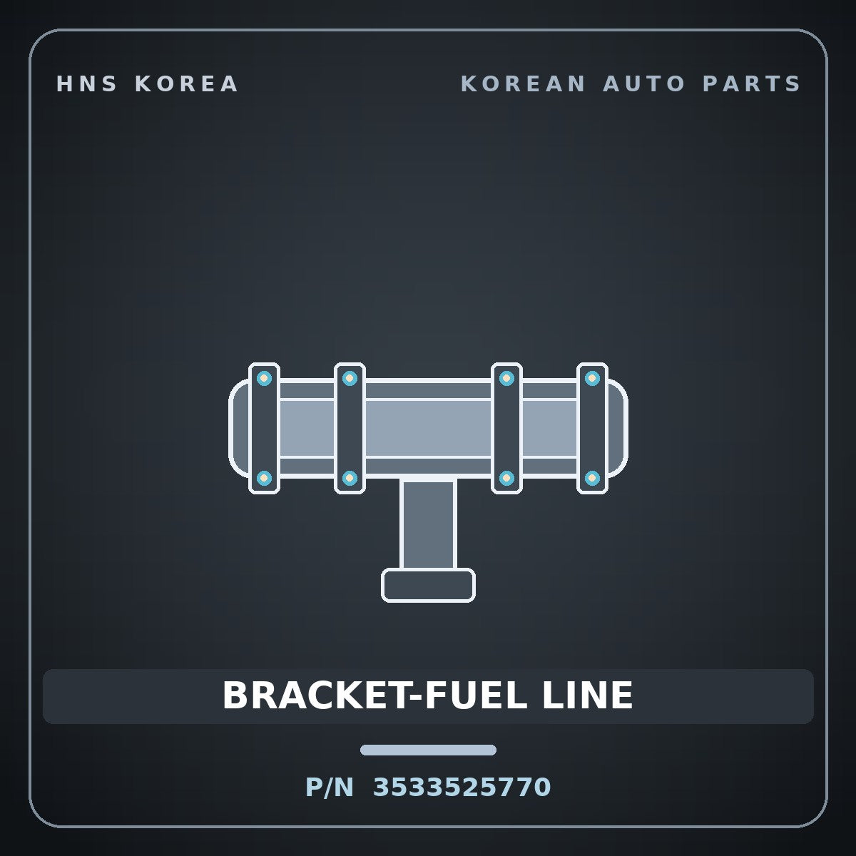 Genuine Mobis BRACKET-FUEL LINE 3533525770 for Grand Starex 2006 HNS Parts Korea