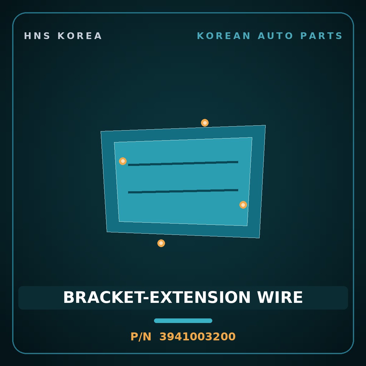 Genuine Mobis BRACKET-EXTENSION WIRE 3941003200 for i30 2017 HNS Parts Korea