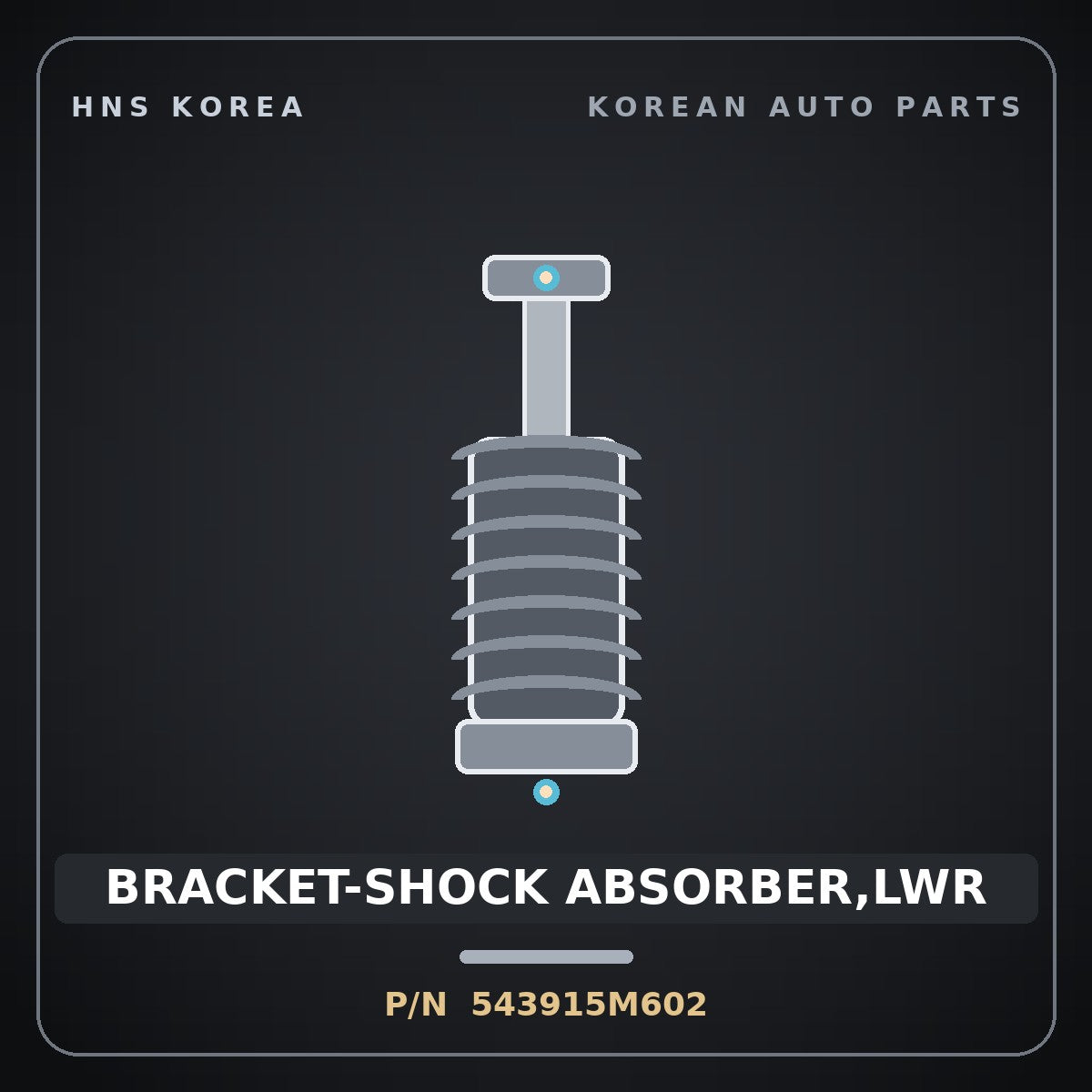 Genuine Mobis BRACKET-SHOCK ABSORBER,LWR 543915M602 for Mighty 2015 HNS Parts Korea