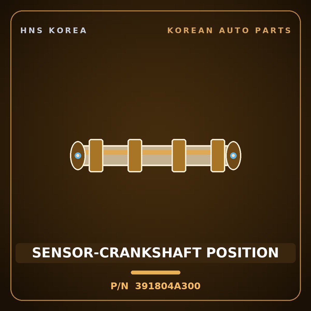 Genuine Mobis SENSOR-CRANKSHAFT POSITION 391804A300 for Porter 2004 HNS Parts Korea