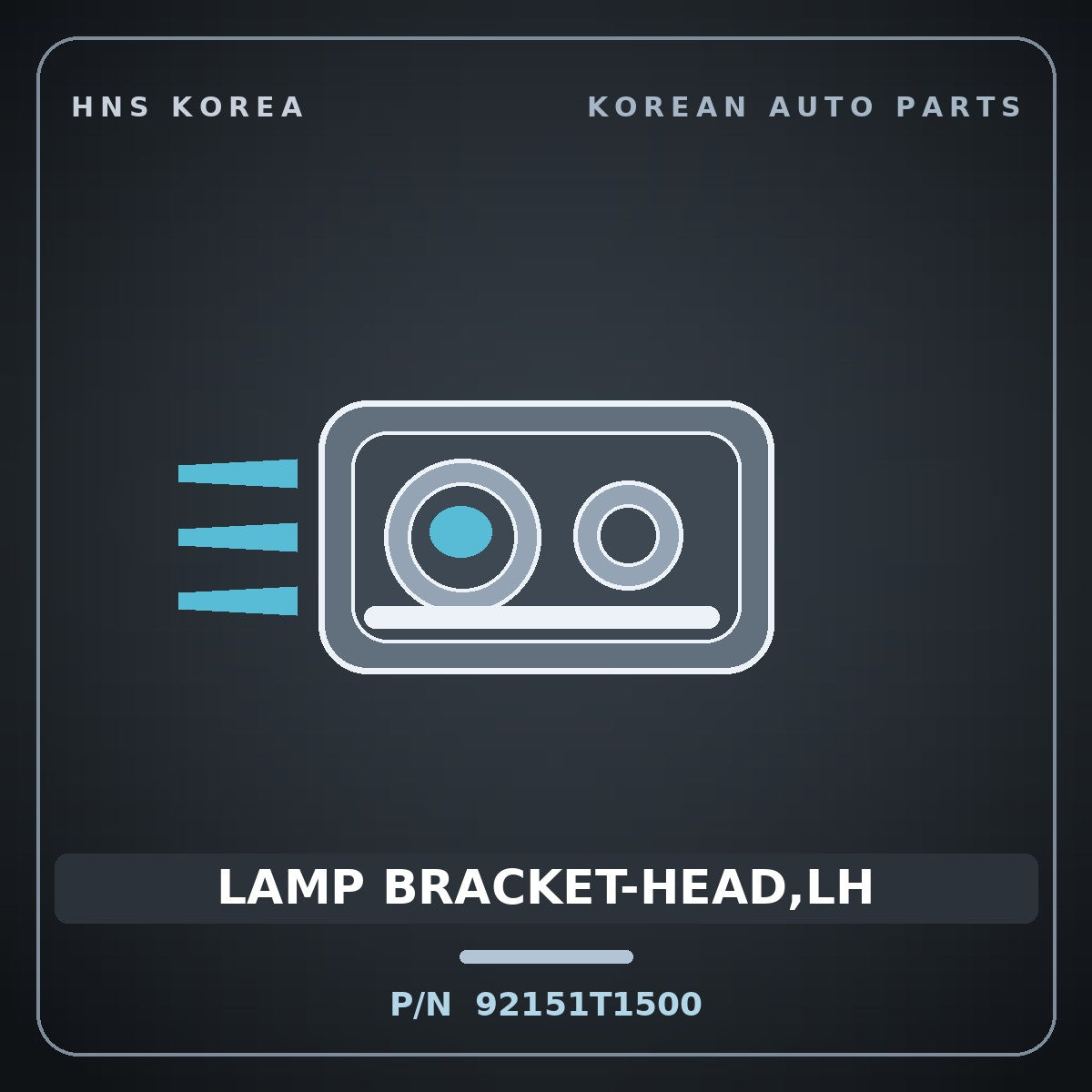Genuine Mobis LAMP BRACKET-HEAD,LH 92151T1500 for G80 2023 HNS Parts Korea