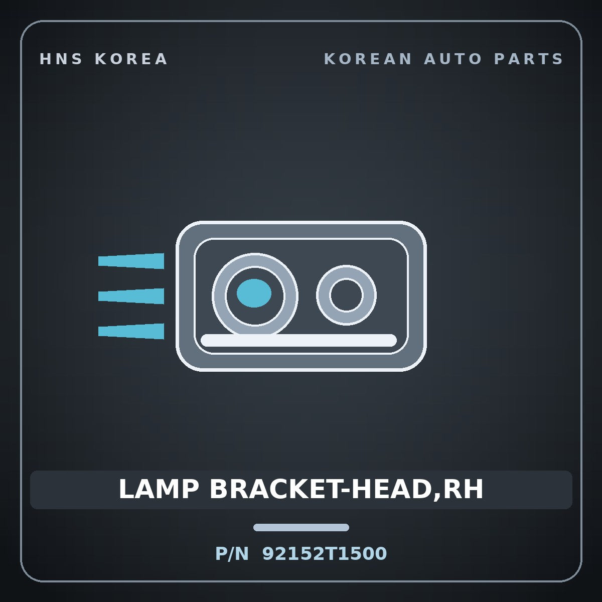 Genuine Mobis LAMP BRACKET-HEAD,RH 92152T1500 for G80 2023 HNS Parts Korea