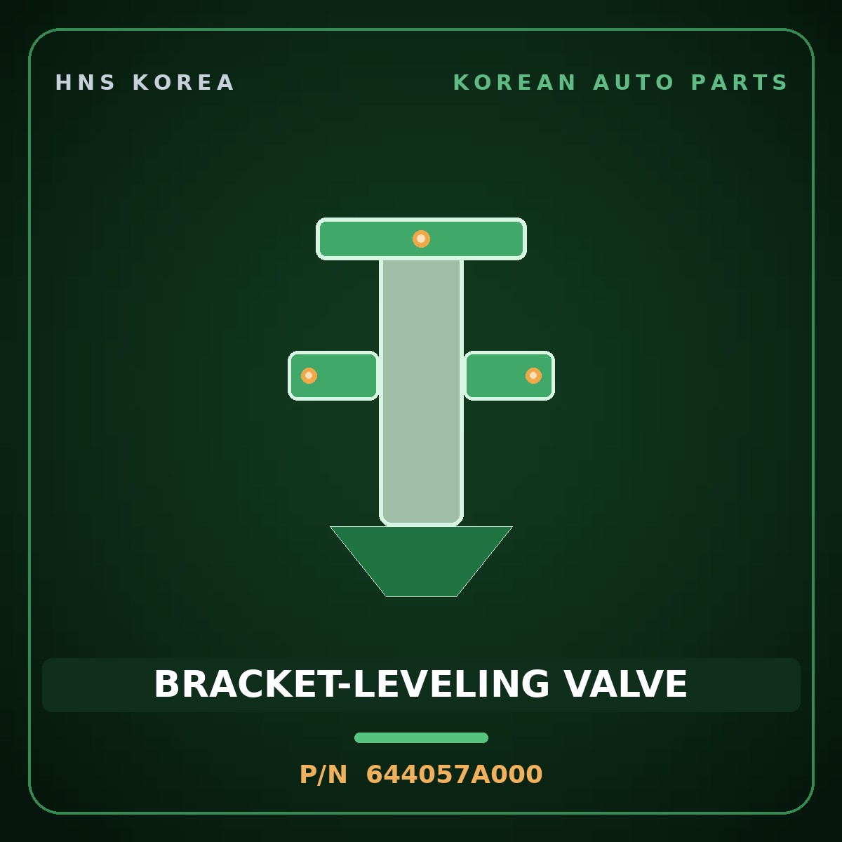 Genuine Mobis BRACKET-LEVELING VALVE 644057A000 for 11-Ton Truck 1998 HNS Parts Korea