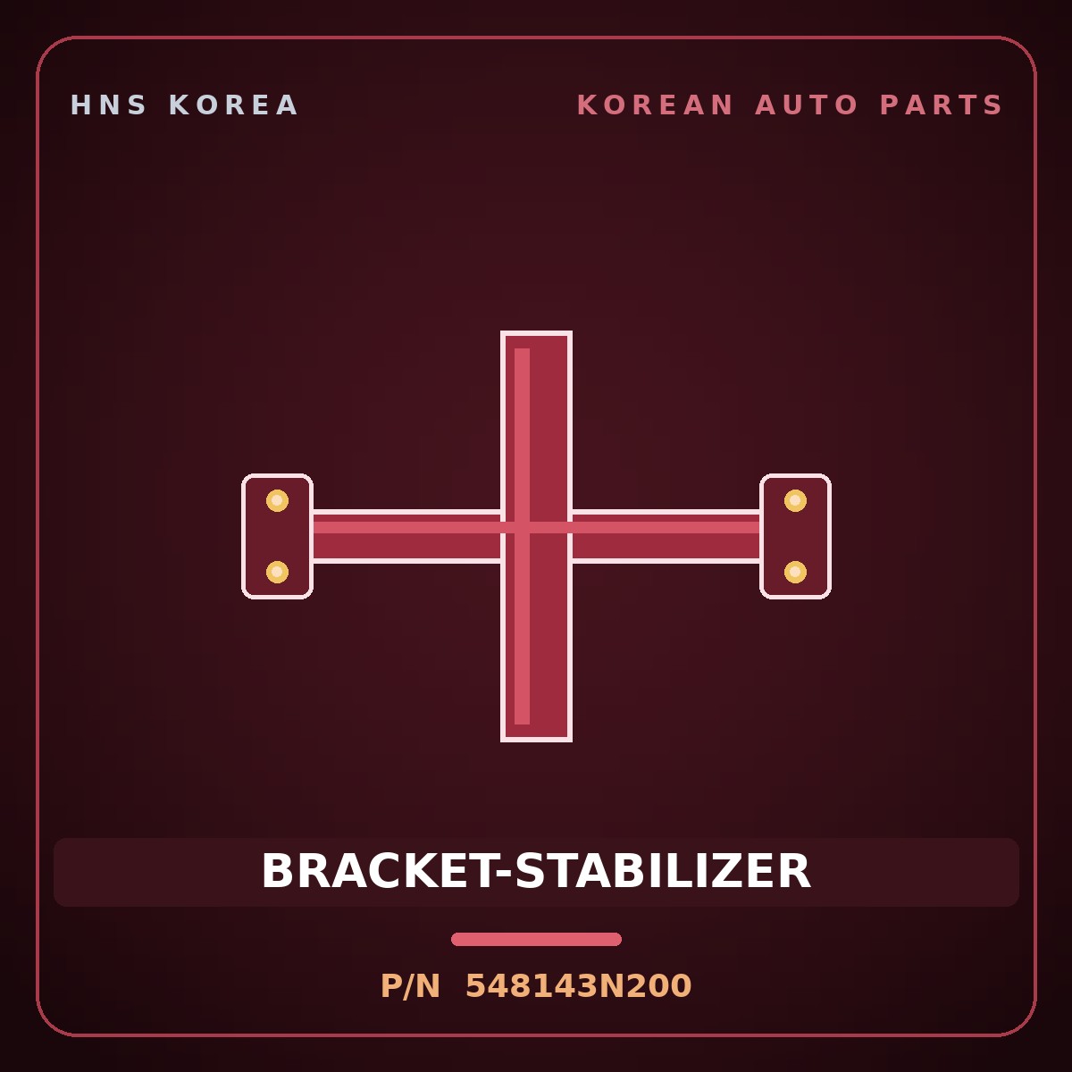 Genuine Mobis BRACKET-STABILIZER 548143N200 for Grand Starex 2007 HNS Parts Korea