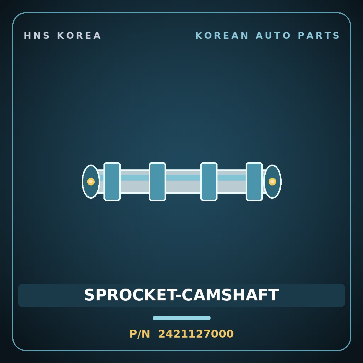 Genuine Mobis SPROCKET-CAMSHAFT 2421127000 for Carens 2000 HNS Parts Korea