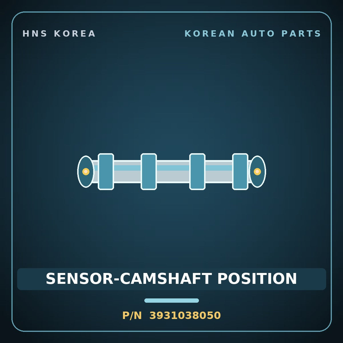 Genuine Mobis SENSOR-CAMSHAFT POSITION 3931038050 for Atos 1998 HNS Parts Korea