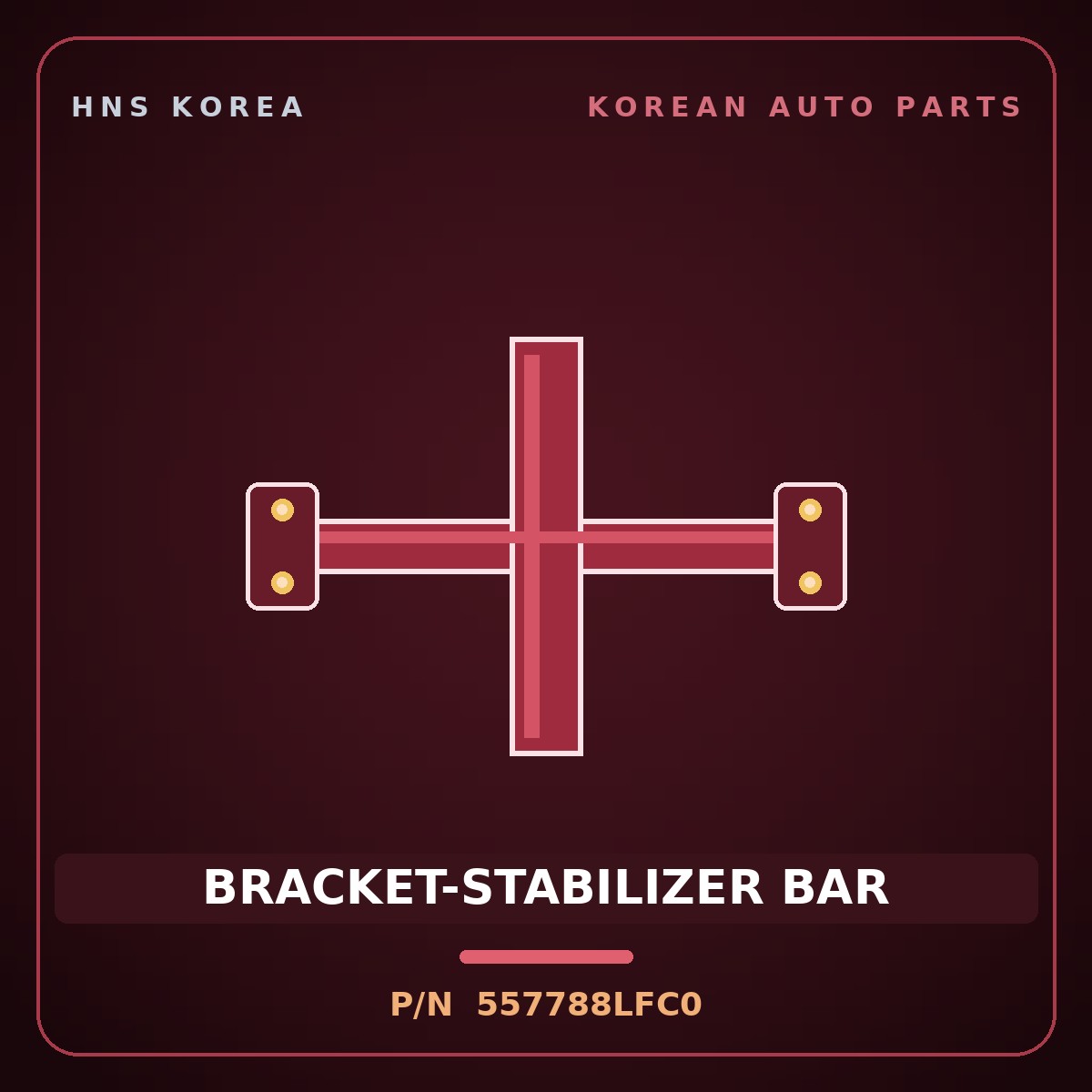 Genuine Mobis BRACKET-STABILIZER BAR 557788LFC0 for Elec City 2020 HNS Parts Korea