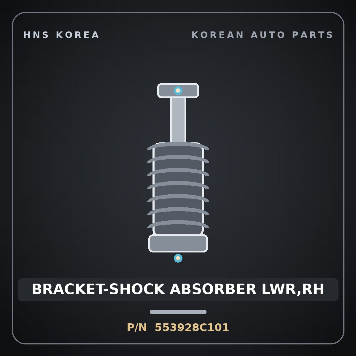 Genuine Mobis BRACKET-SHOCK ABSORBER LWR,RH 553928C101 for Aero City 2008 HNS Parts Korea