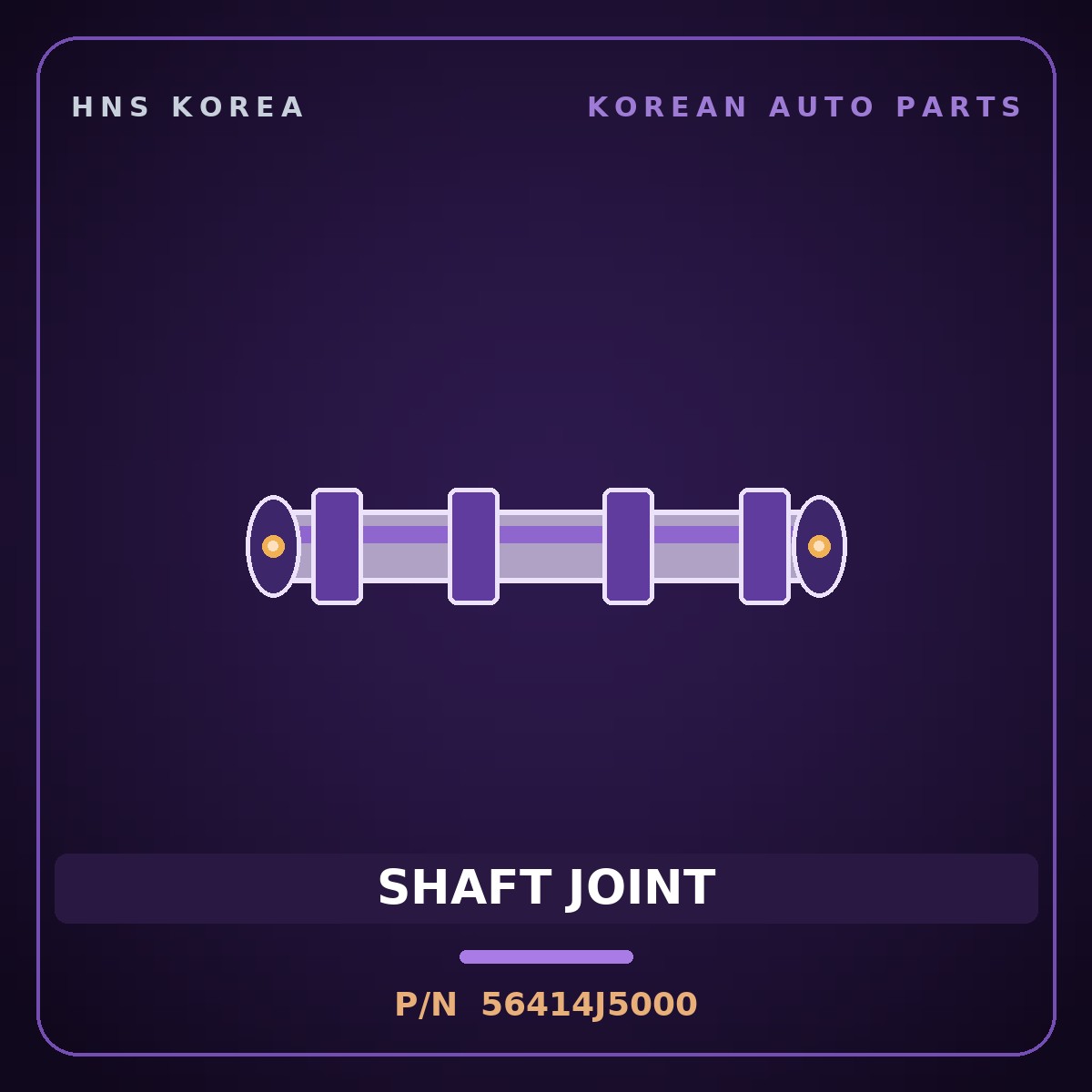 Genuine Mobis SHAFT JOINT 56414J5000 for G70 2017 HNS Parts Korea