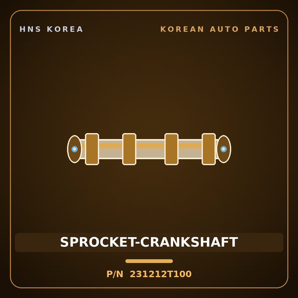 Genuine Mobis SPROCKET-CRANKSHAFT 231212T100 for G70 2020 HNS Parts Korea