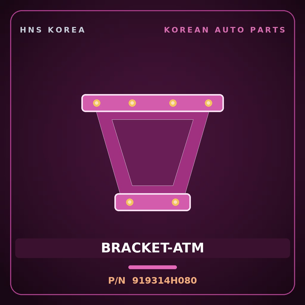 Genuine Mobis BRACKET-ATM 919314H080 for Grand Starex 2007 HNS Parts Korea