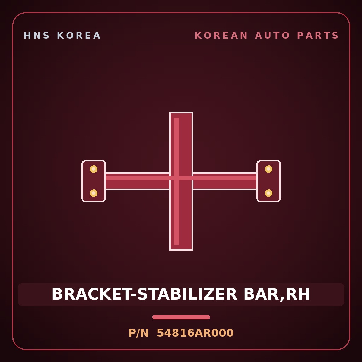 Genuine Mobis BRACKET-STABILIZER BAR,RH 54816AR000 for Genesis GV70 2021 HNS Parts Korea