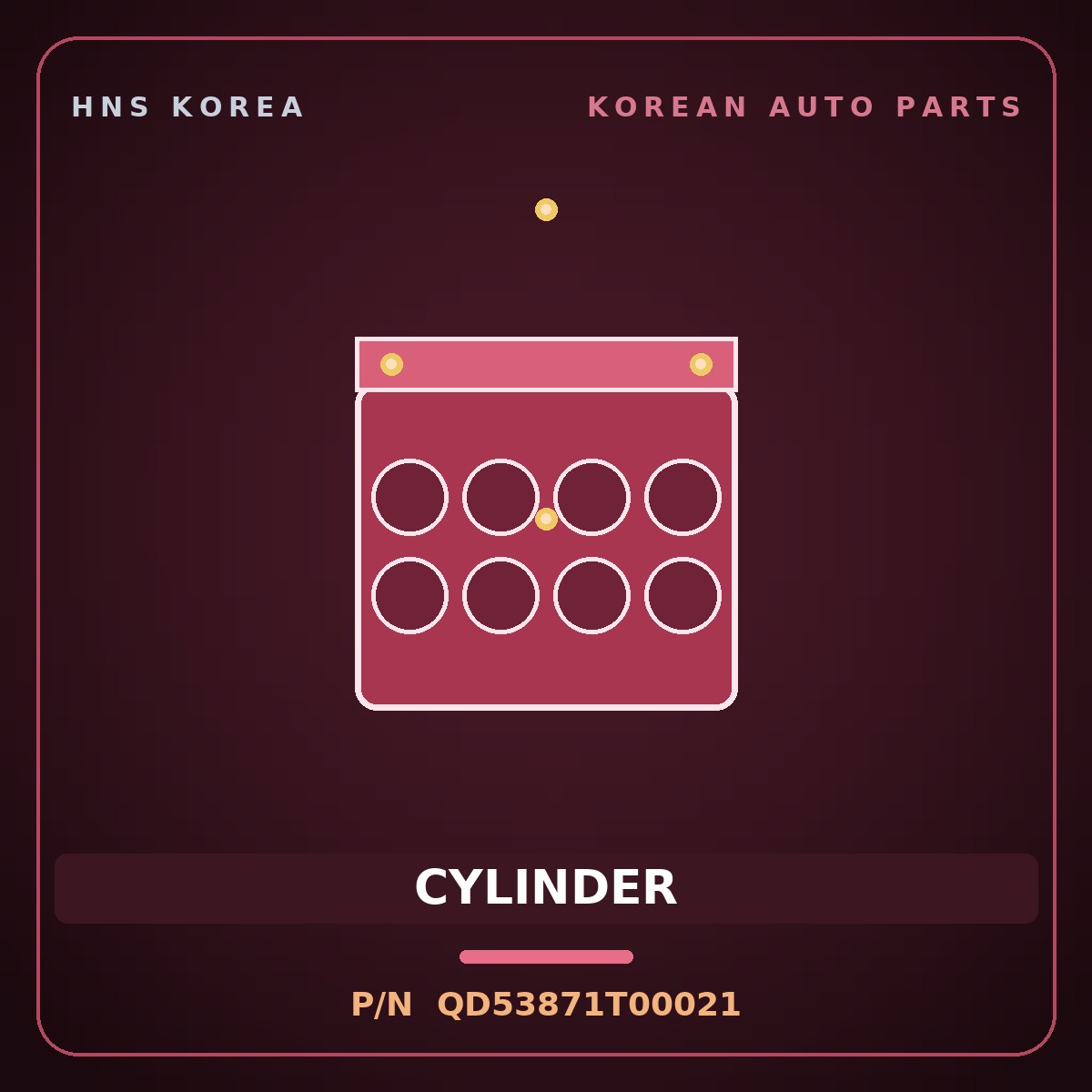 Genuine Mobis CYLINDER QD53871T00021 for Trago 2006 HNS Parts Korea