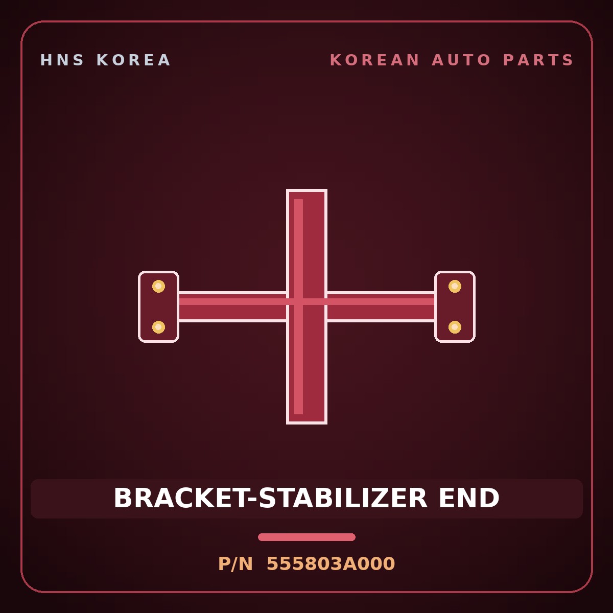 Genuine Mobis BRACKET-STABILIZER END 555803A000 for Trajet 2006 HNS Parts Korea