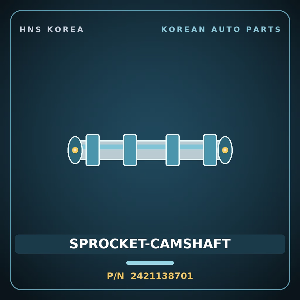 Genuine Mobis SPROCKET-CAMSHAFT 2421138701 for Optima 1999 HNS Parts Korea