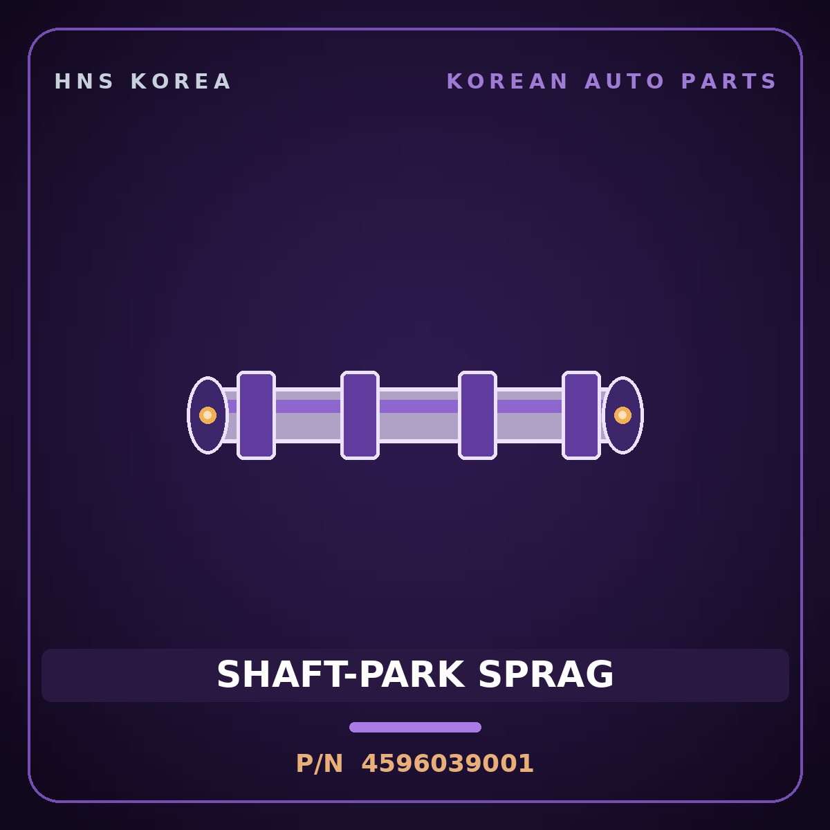 Genuine Mobis SHAFT-PARK SPRAG 4596039001 for Sonata 2008 HNS Parts Korea