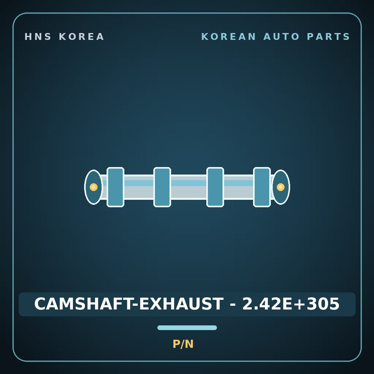 Genuine Mobis CAMSHAFT-EXHAUST - 2.42E+305  for K5 2010 HNS Parts Korea
